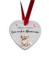 Love and a Havanese Fawn Ceramic Heart